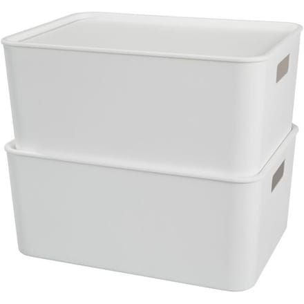 W5 Opbergboxen met deksel 11 L - 2 stuks