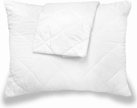 Gewatteerde Kussensloop Katoen Wit/Creme - 60x70 - Antibacteriëel kussensloop - Kussen Beschermer - kussensloop Met rits - Gewatteerde Kussensloop - Kussenbeschermer - Kussenslopen