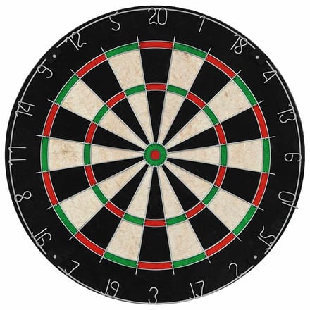 vidaXL Dartbord professioneel met kast en 6 darts sisal