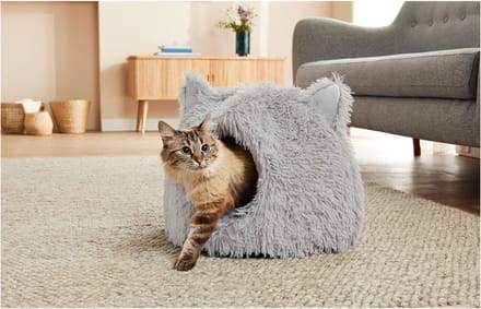 Zoofari Kattenmand - kattengrot - Grijs - 45 x 37 cm (Ø x h)