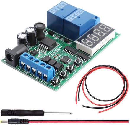 Motor Vooruit/Achteruit Regelaar met Tijdvertraging - DC Controller Module
