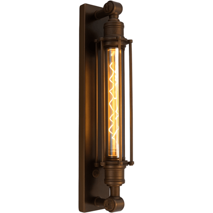 KS Verlichting Muurlamp Astor Antiek Donker Messing