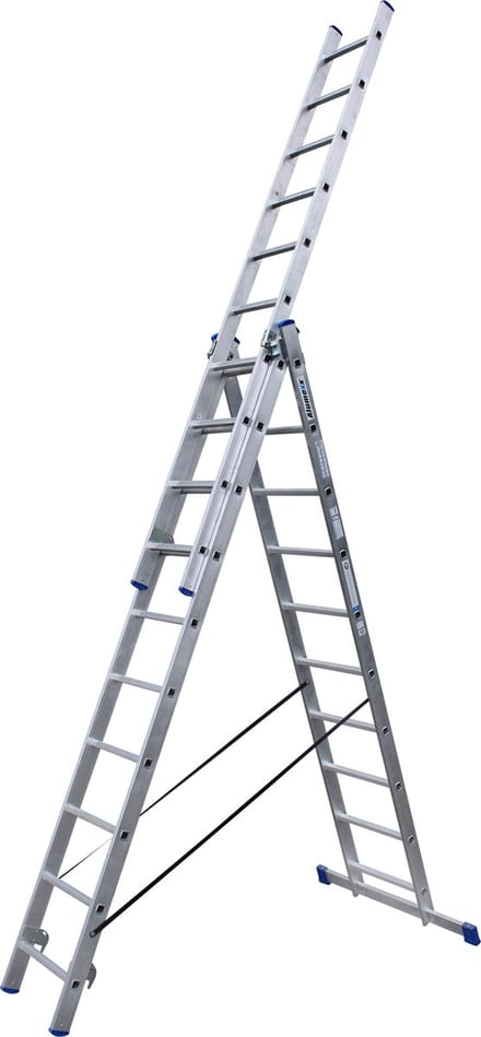 Alumexx - ladder 3-delig - 3x10 - Grijs