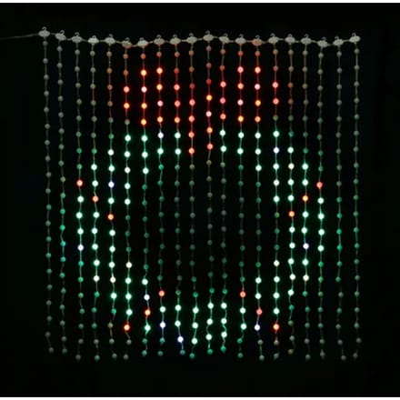 Central Park Veranderende Gordijn Lamp - 400 Led's - Multikleur - 1m - Buiten