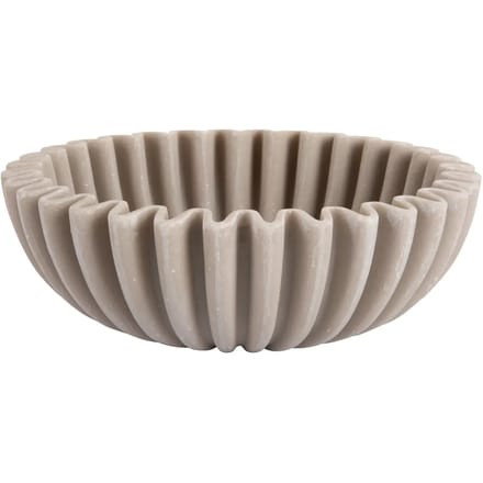 Present Time Schaal Wave - Lichtgrijze - Ø20cm - Polyresin - Scandinavisch - Woonkamer