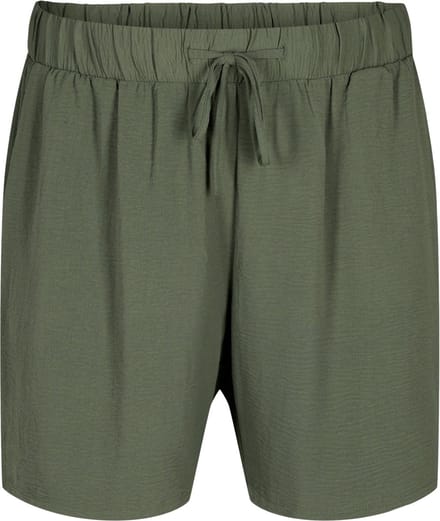 ZIZZI MFIKKA, SHORTS Dames Broek - Green - Maat XXL (58-60)