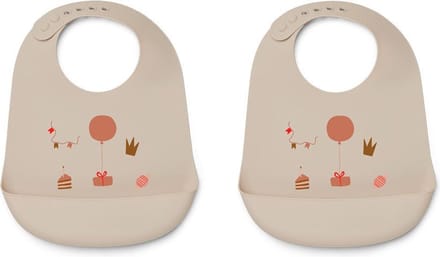 Liewood Tilda Siliconen Slab 2 Pack | Birthday Multi Mix *