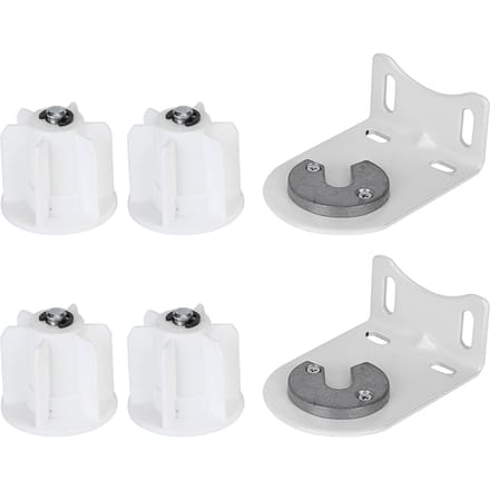 2 Stuks Lager Rechte Middenbeugel Handmatig Elektrisch Gordijn Hef Rolgordijn Accessoires white