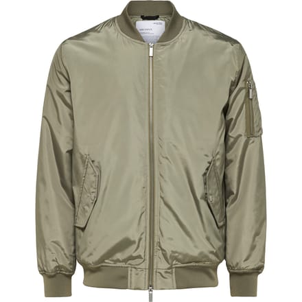 Selected - Heren Jas zomer Archive Bomber Jacket - Groen - Maat S