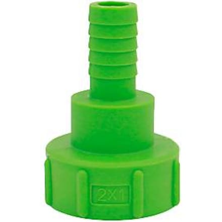 IBC-adapter, voor IBC-tanks met 2" uitlaatfitting, grove draad, Ø 55-62 mm, 1" slangpilaar