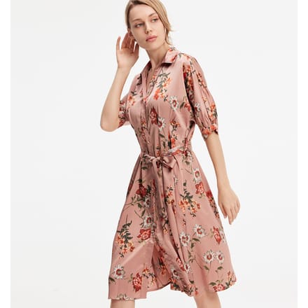 Shirtjurk met bloemenprint