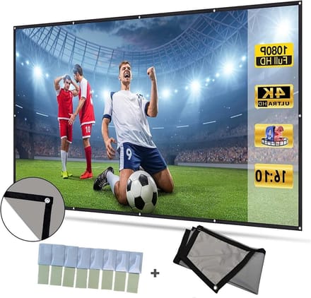 Projectorscherm - Projectiescherm Doek - Thuisbioscoop Ervaring - Verbeterd Contrast - 30 inch - Grijs