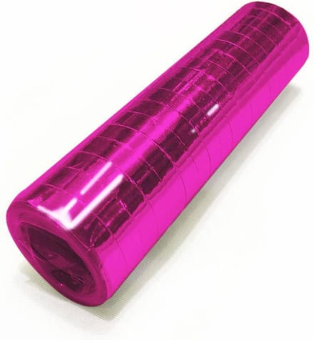 Wefiesta Serpentines Metallic 4 Meter Papier Roze 18-delig