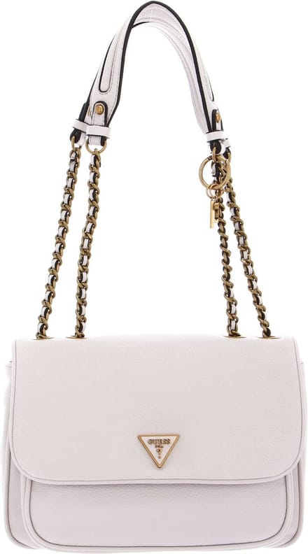 GUESS Schoudertas Becci Convertible Crossbody Flap Seashell Crème