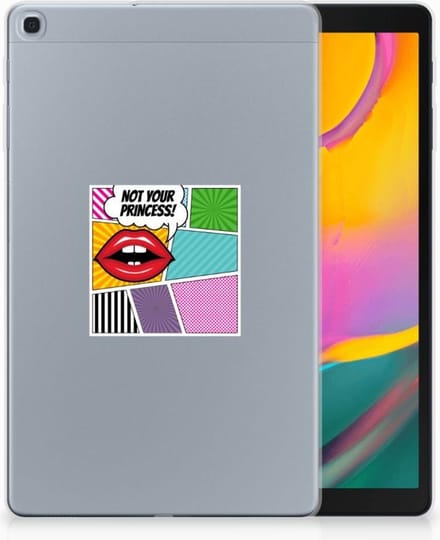 Samsung Galaxy Tab A 10.1 (2019) Leuke Siliconen Hoes Popart Princess