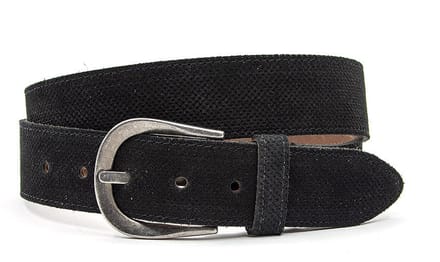 Dames riem zwart - 4 cm breed - Leer - Jeans riem - Casual - Maat 95