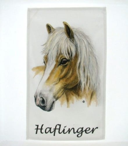 Geharo Gastendoekje Haflinger paard - katoen - 30 x 50 cm