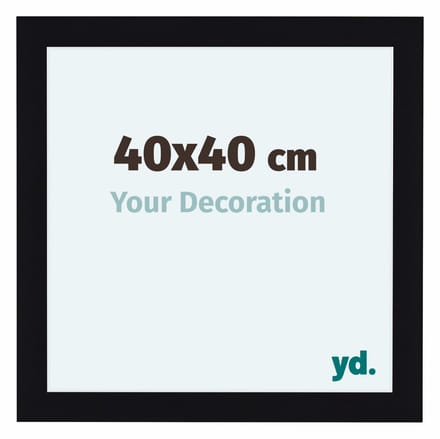 Your Decoration - Fotolijst 40x40 cm - MDF - Zwart Hoogglans - Como