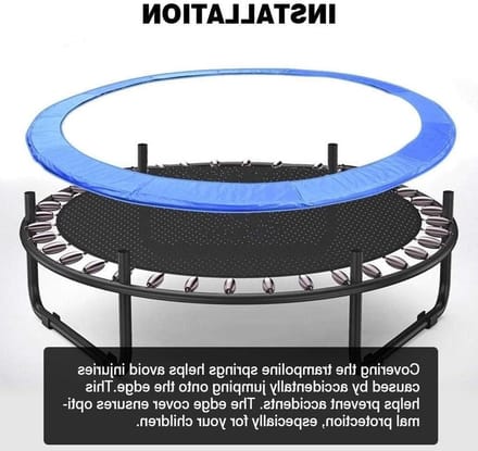 Trampoline Randmat - Veiligheidspad - Veilig Spelen - Waterdicht Weerbestendig - 16ft - Blauw