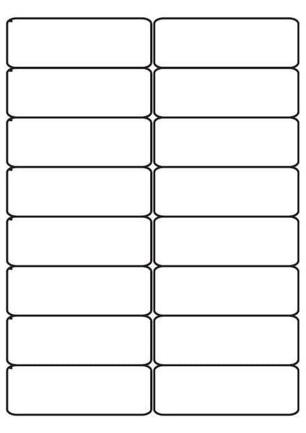 A4 etiketten 99,1 x 34 mm wit (100 vel)