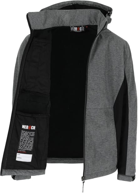 Herock Flexor Softshell Jas Reflec. Zwart XL