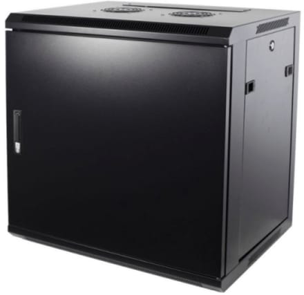 DSIT 9U wandkast met metalen deur 600x450x500mm (BxDxH) - serverbehuizing - serverrack - serverkast - 19 inch