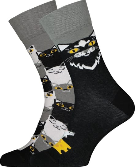 Many Mornings unisex sokken Black Cat - Unisex - Maat: 35 - 38