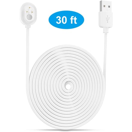 Stroomkabel voor Arlo Ultra 4K UHD Magnetische oplaadkabel Waterdicht 9M wit