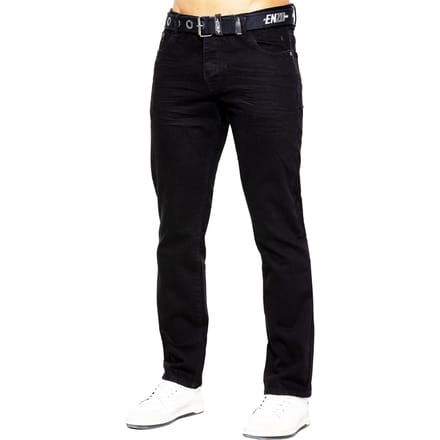 Enzo Denim Rechte Jeans Heren - Zwart