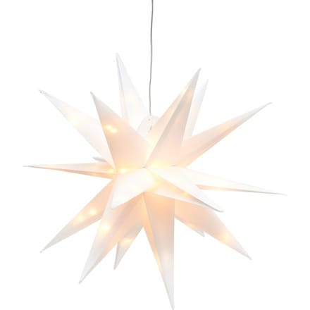 VBS Buitenster met LED verlichting, Wit - Ø 40 cm