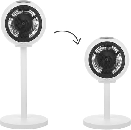 2-in-1 Digitale Ventilator Kachel - Verwarmer en Ventilator met Timer - Wit