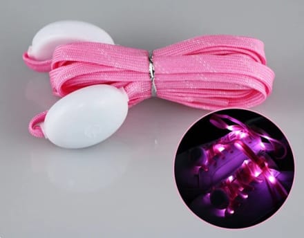 New Age Devi - Roze LED-veters van nylon - lichtgevend