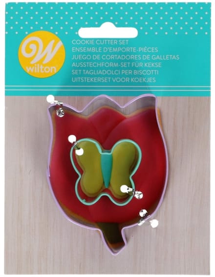 Wilton Koekjes Uitsteker - Bloem & Vlinder - Set/2 - Uitsteekvormpjes - Koekjes Vorm
