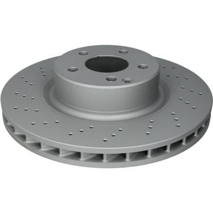 Remschijf ATE 24.0132-0115.1 voorkant, geventileerd, sterk gecarboniseerd, 1 Stuk
