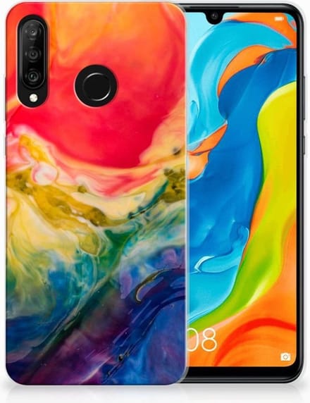 Hoesje maken Huawei P30 Lite Watercolor Dark
