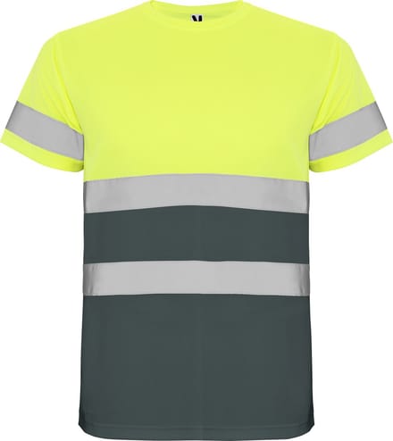 Technisch hoog zichtbaar / High Visability T-shirt met korte mouwen Geel / Groen maat S