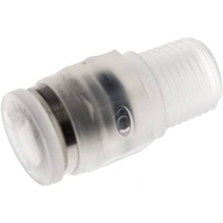 6mm x R1/8'' PA Insteekfitting Buitendraad EPDM/PTFE