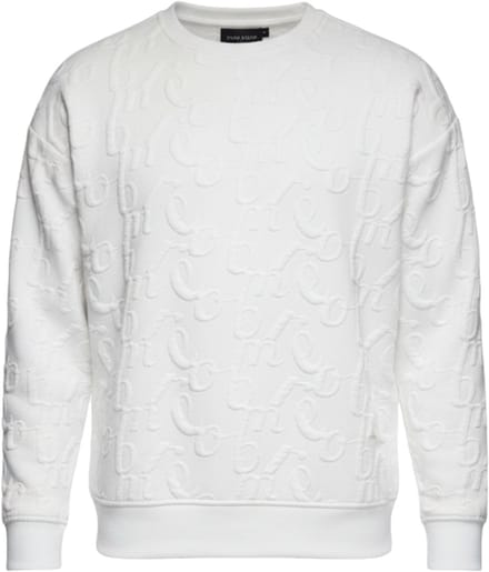 OMBRE Sweater - Loose Fit - Lange Mouw - Geen Sluiting Gebroken wit L