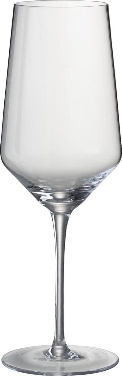 J-Line glas rode wijn Leo - glas - transparant - 6 stuks