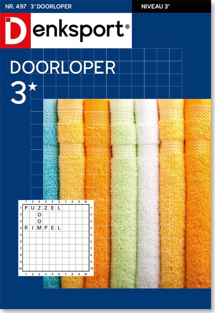 Denksport Puzzelboek Doorloper 3*, editie 497