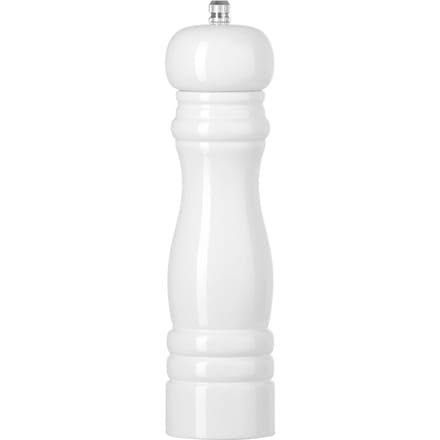 HENDI Houten zoutmolen – keramisch maalmechanisme – wit – 215 mm