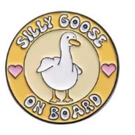 Pin Broche - enamel pin - kledingspeld - Silly goose gans
