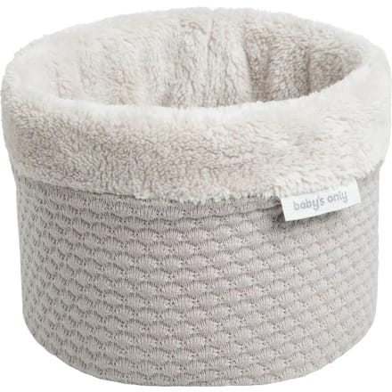 Baby's Only Gebreide commodemandje - Opbergmandje - Commode organizer - Babykamer accessoires Sky - Urban Taupe