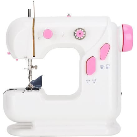 Machine à coudre domestique électrique de bureau mini métal épais mise à niveau white