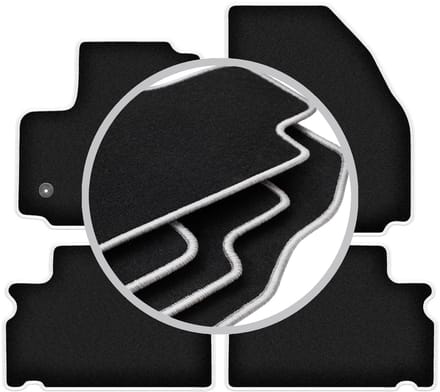 CARLUX-SILVER automatten voor: Ford Galaxy MK2 minivan (2012-2015)