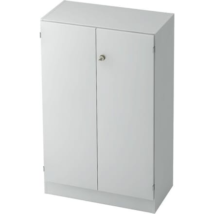 Archiefkast, 3 ordnerhoogten, B 800 x D 420 x H 1270 mm, afsluitbaar, lichtgrijs