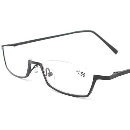 Petites lunettes de lecture à demi-monture pour femmes, charnières à ressort, monture de Prescription, en alliage Oculos 2