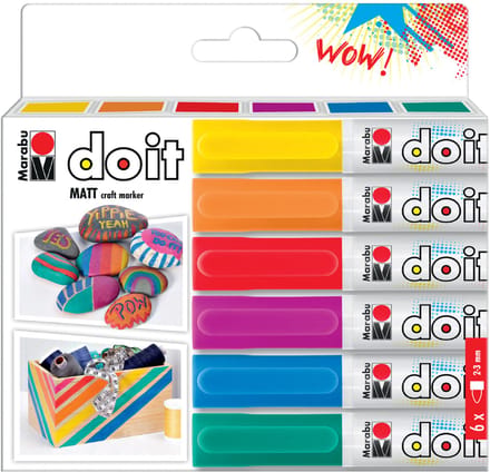 Marabu Acrylmarker DO IT Craftmarker, set van 6