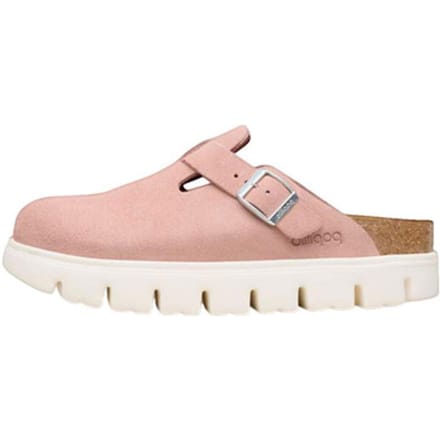 Klompen BIRKENSTOCK Chaussures Boston Chunky en cuir suédé rose