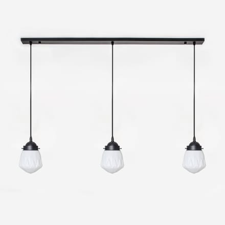 3 x Rocket lampen aan plafondbalk Moonlight - Art Deco Trade